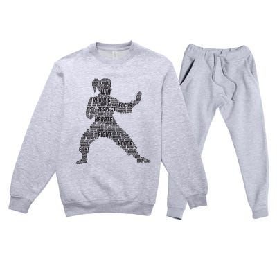 Karate Girl Premium Crewneck Sweatsuit Set