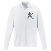 Karate Girl Performance Long Sleeve Polo