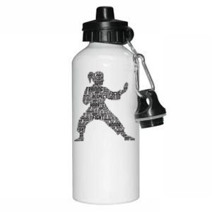 Karate Girl Aluminum Water Bottle