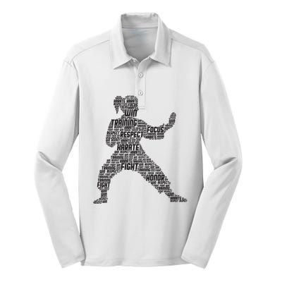 Karate Girl Silk Touch Performance Long Sleeve Polo