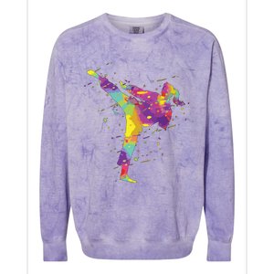 Karate Girl Colorblast Crewneck Sweatshirt