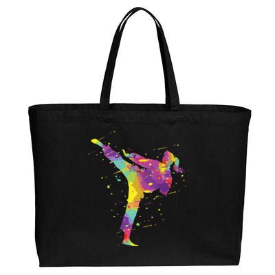 Karate Girl Cotton Canvas Jumbo Tote