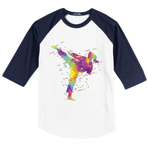 Karate Girl Baseball Sleeve Shirt