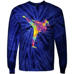 Karate Girl Tie-Dye Long Sleeve Shirt