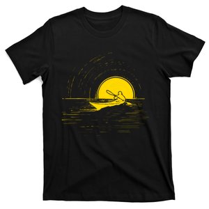 Kayaking Gift Kayak Sunset Cool Gift T-Shirt