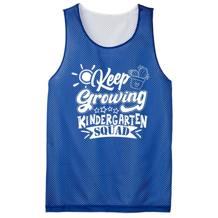 Keep Growing Kinder Kindergarten Teacher Team Cute Gift Mesh Reversible Basketball Jersey Tank