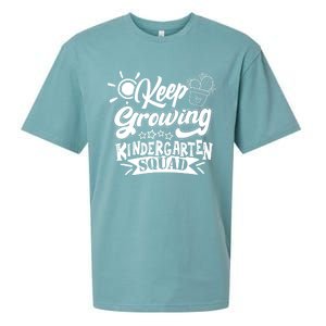 Keep Growing Kinder Kindergarten Teacher Team Cute Gift Sueded Cloud Jersey T-Shirt