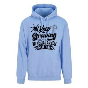 Keep Growing Kinder Kindergarten Teacher Team Cute Gift Unisex Surf Hoodie