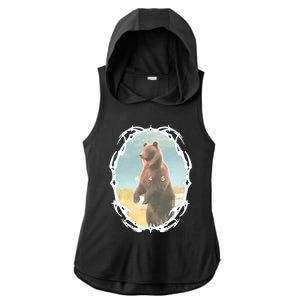 K45 Grizzly Ladies PosiCharge Tri-Blend Wicking Draft Hoodie Tank