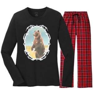 K45 Grizzly Women's Long Sleeve Flannel Pajama Set 