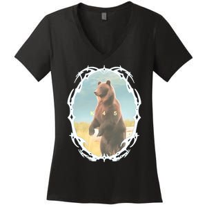 K45 Grizzly Women's V-Neck T-Shirt