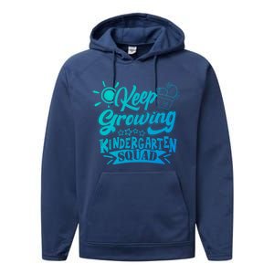 Keep Growing Kinder Kindergarten Teacher Team Cute Gift Performance Fleece Hoodie