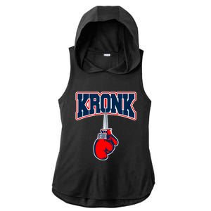 Kronk Gym Ladies PosiCharge Tri-Blend Wicking Draft Hoodie Tank