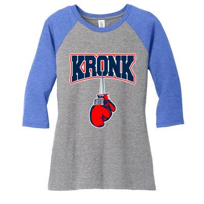 Kronk Gym Women's Tri-Blend 3/4-Sleeve Raglan Shirt