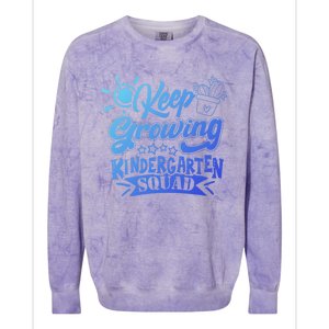 Keep Growing Kinder Kindergarten Teacher Team Cute Gift Colorblast Crewneck Sweatshirt