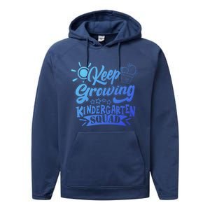 Keep Growing Kinder Kindergarten Teacher Team Cute Gift Performance Fleece Hoodie