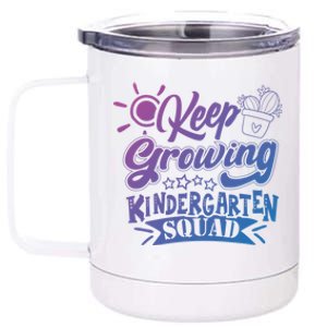 Keep Growing Kinder Kindergarten Teacher Team Cute Gift 12 oz Stainless Steel Tumbler Cup