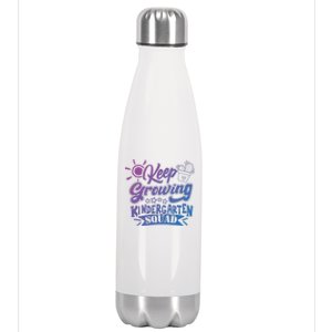 Keep Growing Kinder Kindergarten Teacher Team Cute Gift Stainless Steel Insulated Water Bottle