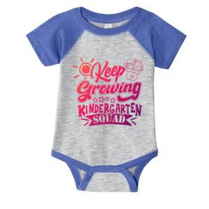 Keep Growing Kinder Kindergarten Teacher Team Cute Gift Infant Baby Jersey Bodysuit