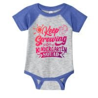 Keep Growing Kinder Kindergarten Teacher Team Cute Gift Infant Baby Jersey Bodysuit