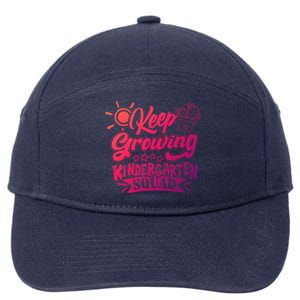 Keep Growing Kinder Kindergarten Teacher Team Cute Gift 7-Panel Snapback Hat