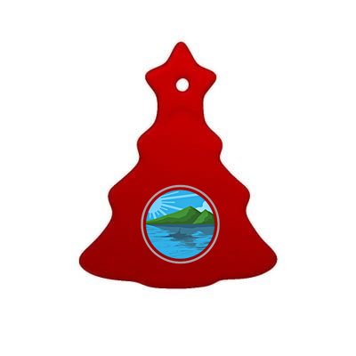 Kayak Gift Kayaking And Boating Gift Ceramic Tree Ornament