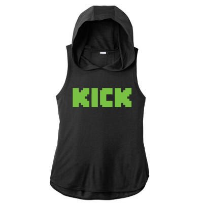 Kick Green Ladies PosiCharge Tri-Blend Wicking Draft Hoodie Tank