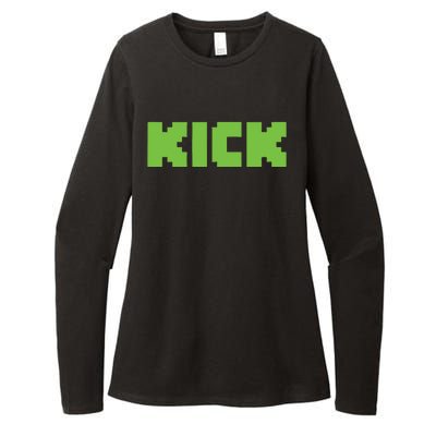 Kick Green Womens CVC Long Sleeve Shirt