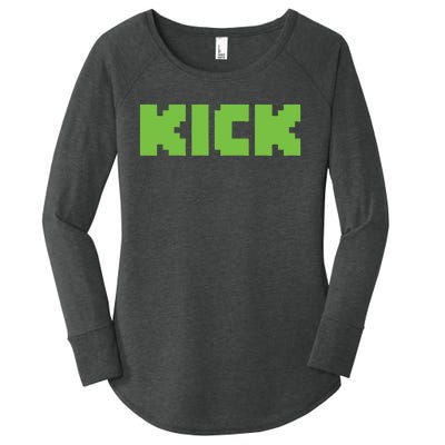 Kick Green Women's Perfect Tri Tunic Long Sleeve Shirt