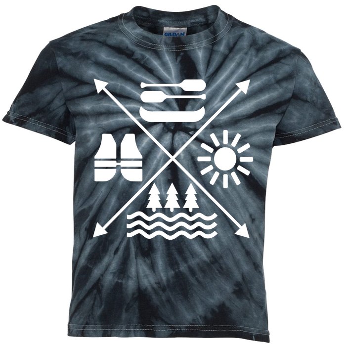 Kayak Gift Kids Tie-Dye T-Shirt