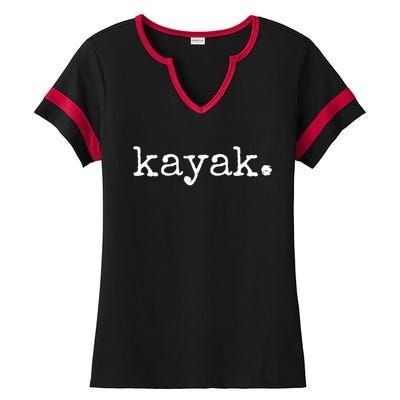 Kayak Gift Ladies Halftime Notch Neck Tee