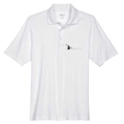 Kayaking Graphic Kayak Figure Kayaker Canoe Paddling Men's Origin Performance Piqué Polo