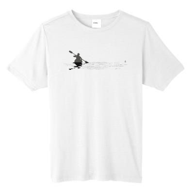 Kayaking Graphic Kayak Figure Kayaker Canoe Paddling Tall Fusion ChromaSoft Performance T-Shirt