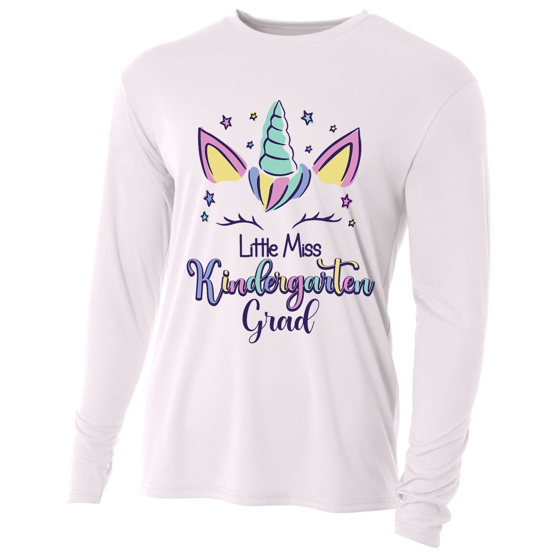 Kindergarten Graduation Kindergarten Unicorn Girl 2025 Cooling Performance Long Sleeve Crew