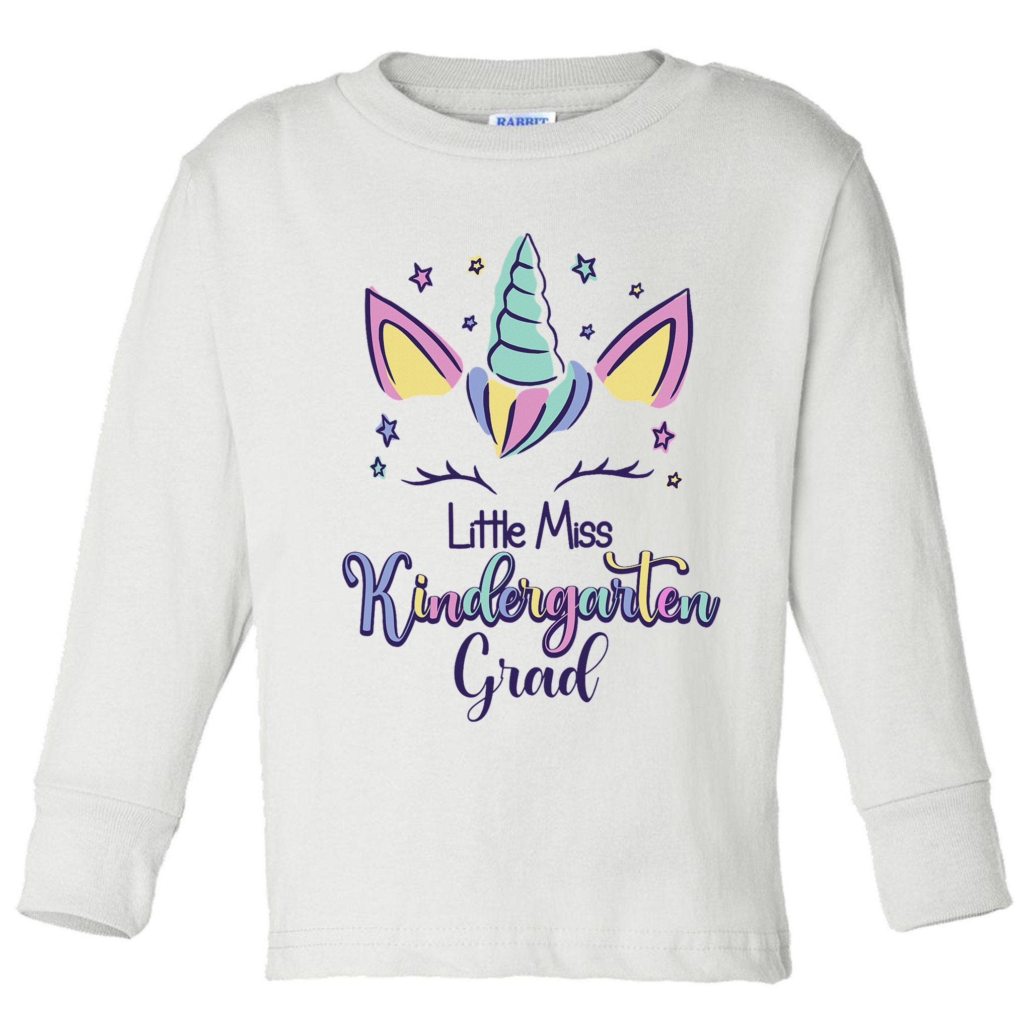 Kindergarten Graduation Kindergarten Unicorn Girl 2025 Toddler Long Sleeve Shirt