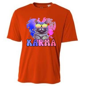 Karma Groovy Letters Pink Concert Cooling Performance Crew T-Shirt