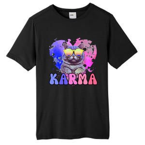 Karma Groovy Letters Pink Concert Tall Fusion ChromaSoft Performance T-Shirt