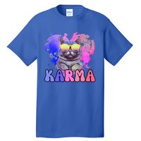 Karma Groovy Letters Pink Concert Tall T-Shirt