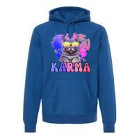 Karma Groovy Letters Pink Concert Premium Hoodie