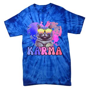 Karma Groovy Letters Pink Concert Tie-Dye T-Shirt