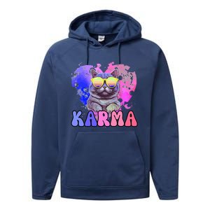 Karma Groovy Letters Pink Concert Performance Fleece Hoodie