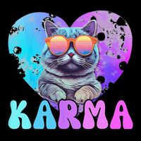 Karma Groovy Letters Concert Summer Funny Heart Cat Lover Sustainable Bucket Hat