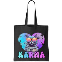 Karma Groovy Letters Concert Summer Funny Heart Cat Lover Bag