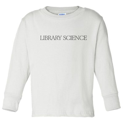 Kaia Gerber Library Science Toddler Long Sleeve Shirt