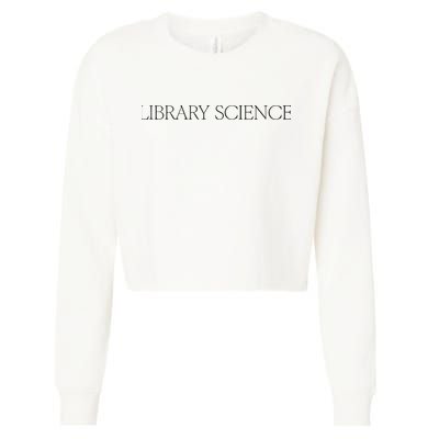 Kaia Gerber Library Science Cropped Pullover Crew
