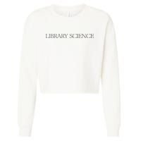 Kaia Gerber Library Science Cropped Pullover Crew