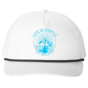 Kayaking Gift Life Is Simple Add Water Kayak Tee Snapback Five-Panel Rope Hat