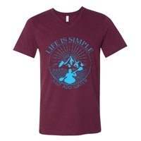 Kayaking Gift Life Is Simple Add Water Kayak Tee V-Neck T-Shirt