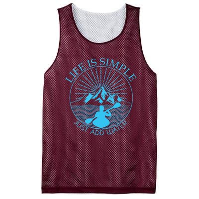 Kayaking Gift Life Is Simple Add Water Kayak Tee Mesh Reversible Basketball Jersey Tank