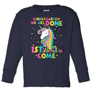 Kindergarten Graduation Magical Unicorn Gift Toddler Long Sleeve Shirt